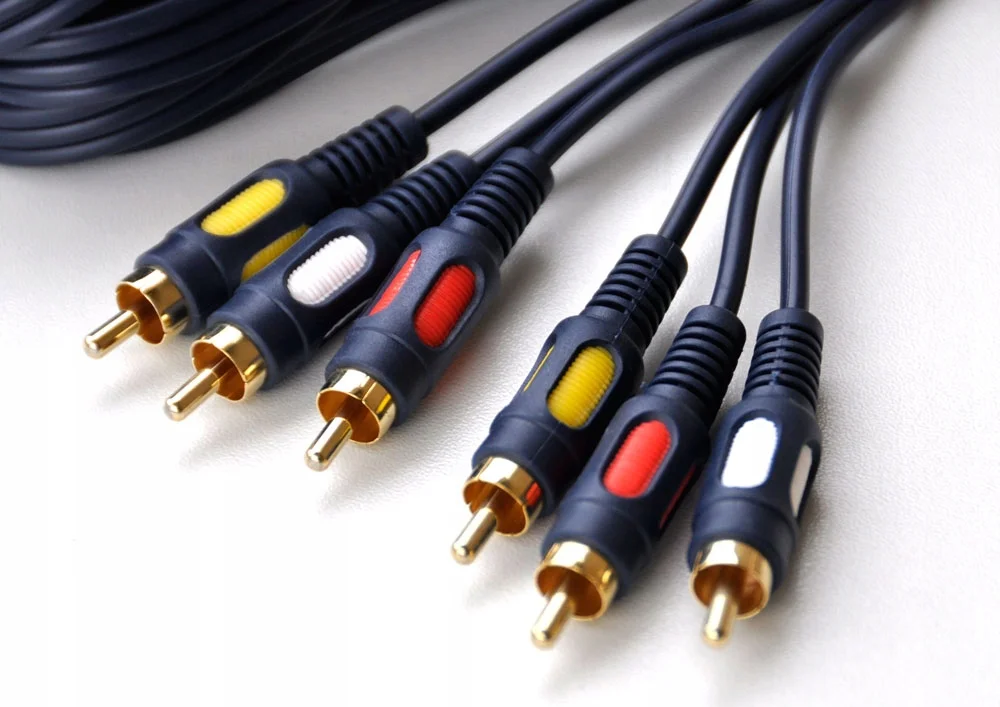 Кабель шнур 3 RCA 3RCA позолоченный 1.5 метра