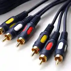 Кабель шнур 3 RCA 3RCA позолоченный 1.5 метра