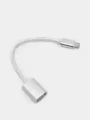 Серый otg переходник micro USB-USB, отг, адаптер, юсб для телефона и планшета