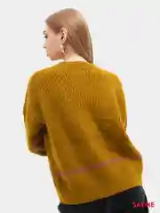 Женский вязаный свитер с полосками Knit