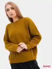 Женский вязаный свитер с полосками Knit