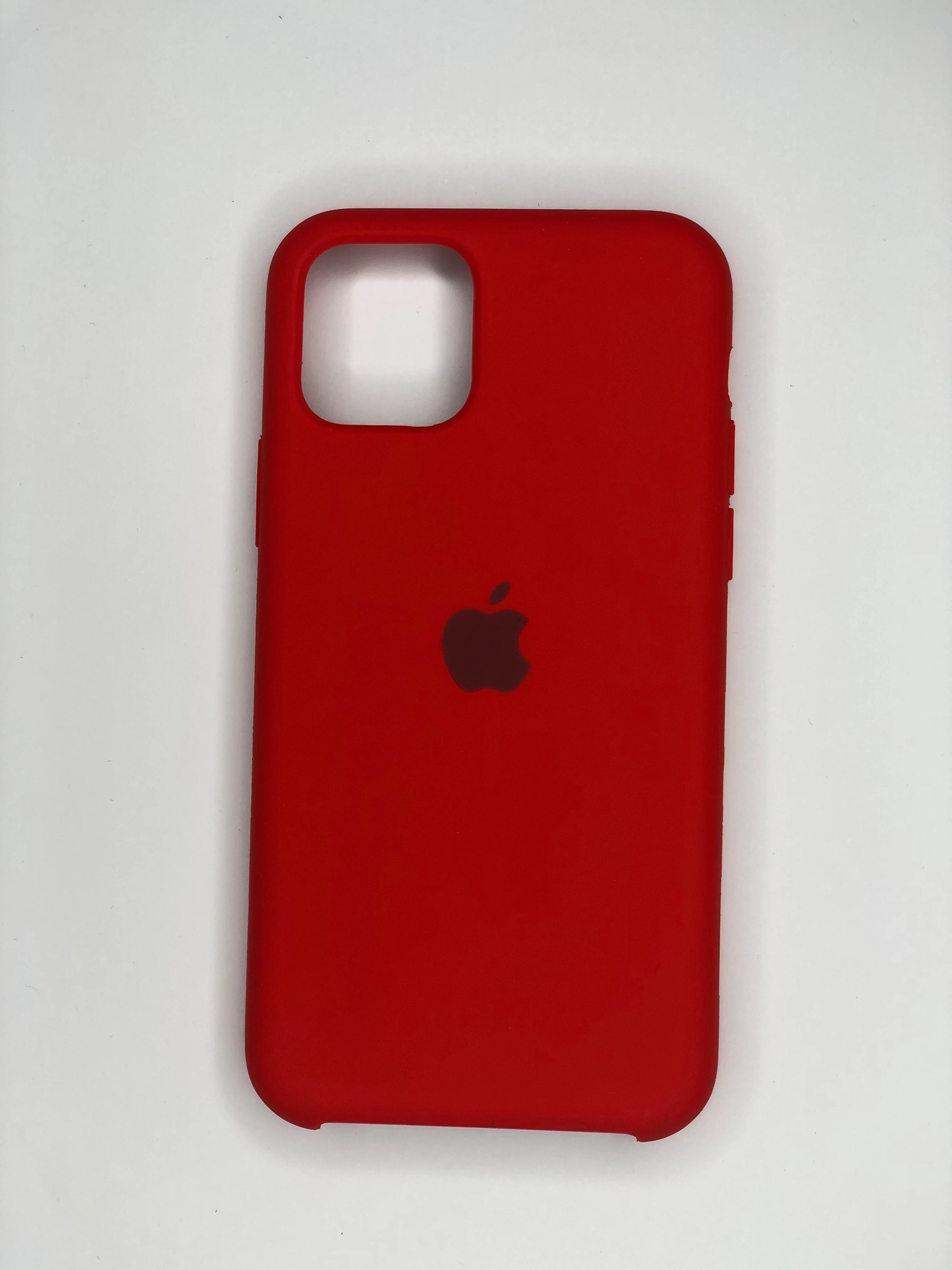 Красный силиконовый чехол для iPhone 11 Pro, матовый