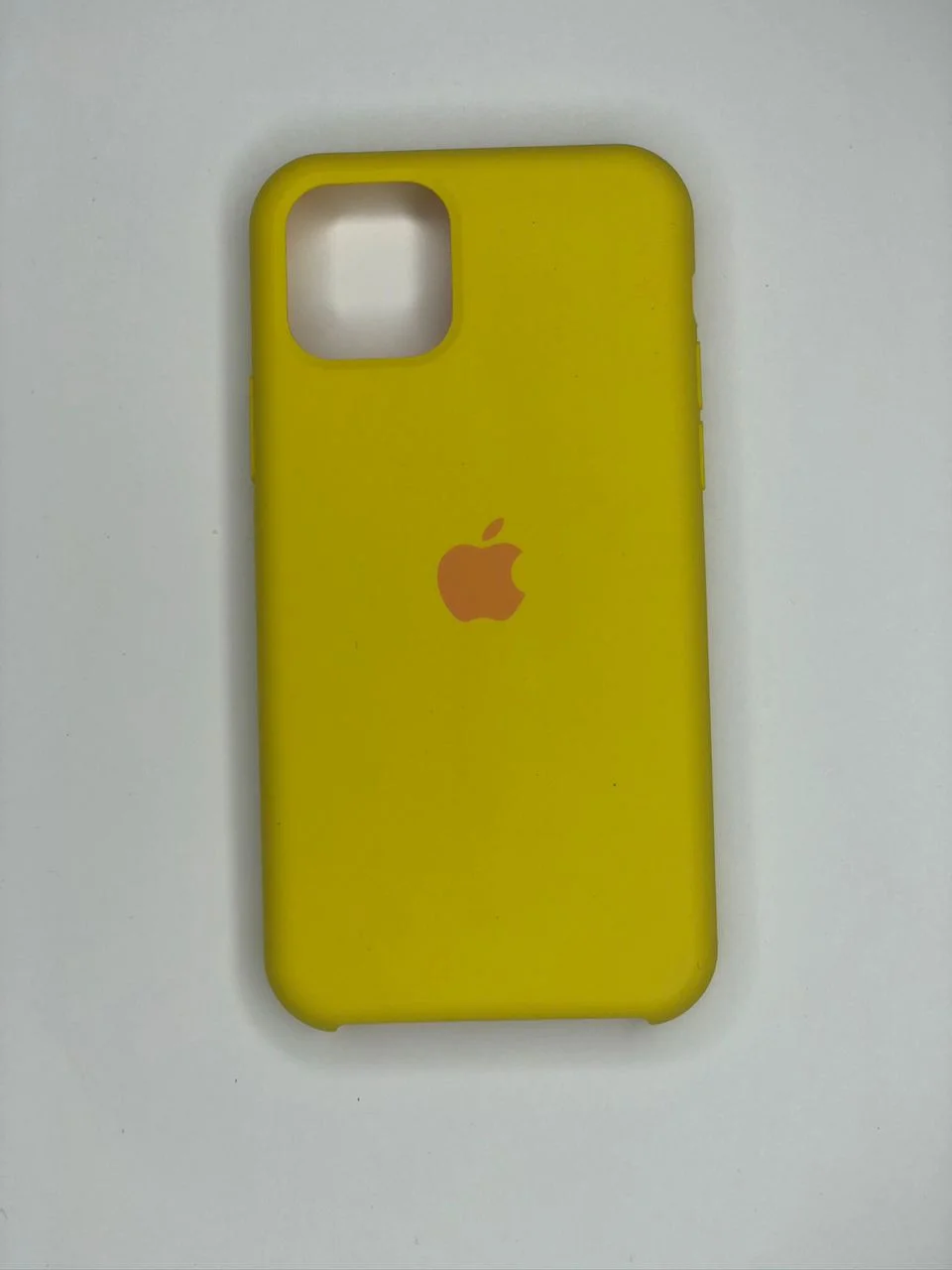 Желтый силиконовый чехол для iPhone 11 Pro, матовый