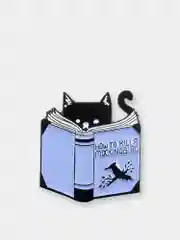Небесно-голубой пин "Animals and books", значок брошь, аксессуар украшение на одежду, pkt
