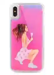 Фиолетовый чехол iPhone 6 / 6S / 7 / 8 Neon case Lux. Светящийся, переливающийся