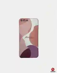 Розовый силиконовый чехол с рисунком для iPhone 7 Plus 8 Plus