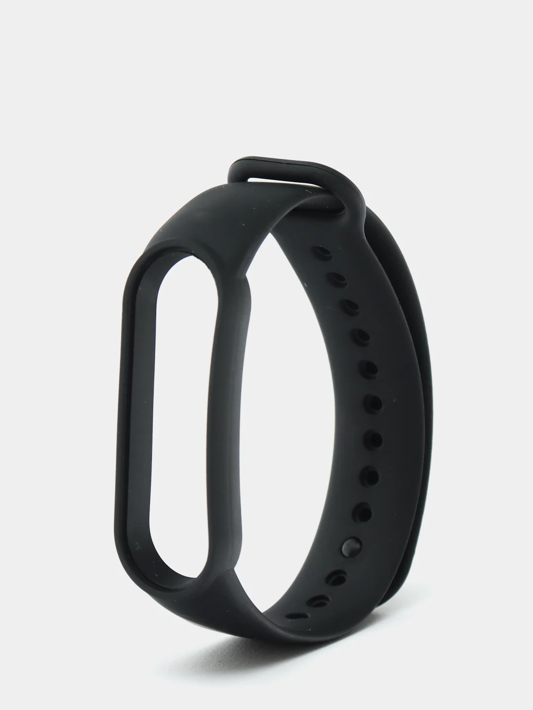 Черный силиконовый ремешок для фитнес-браслетов Xiaomi Mi Band 5 / 6