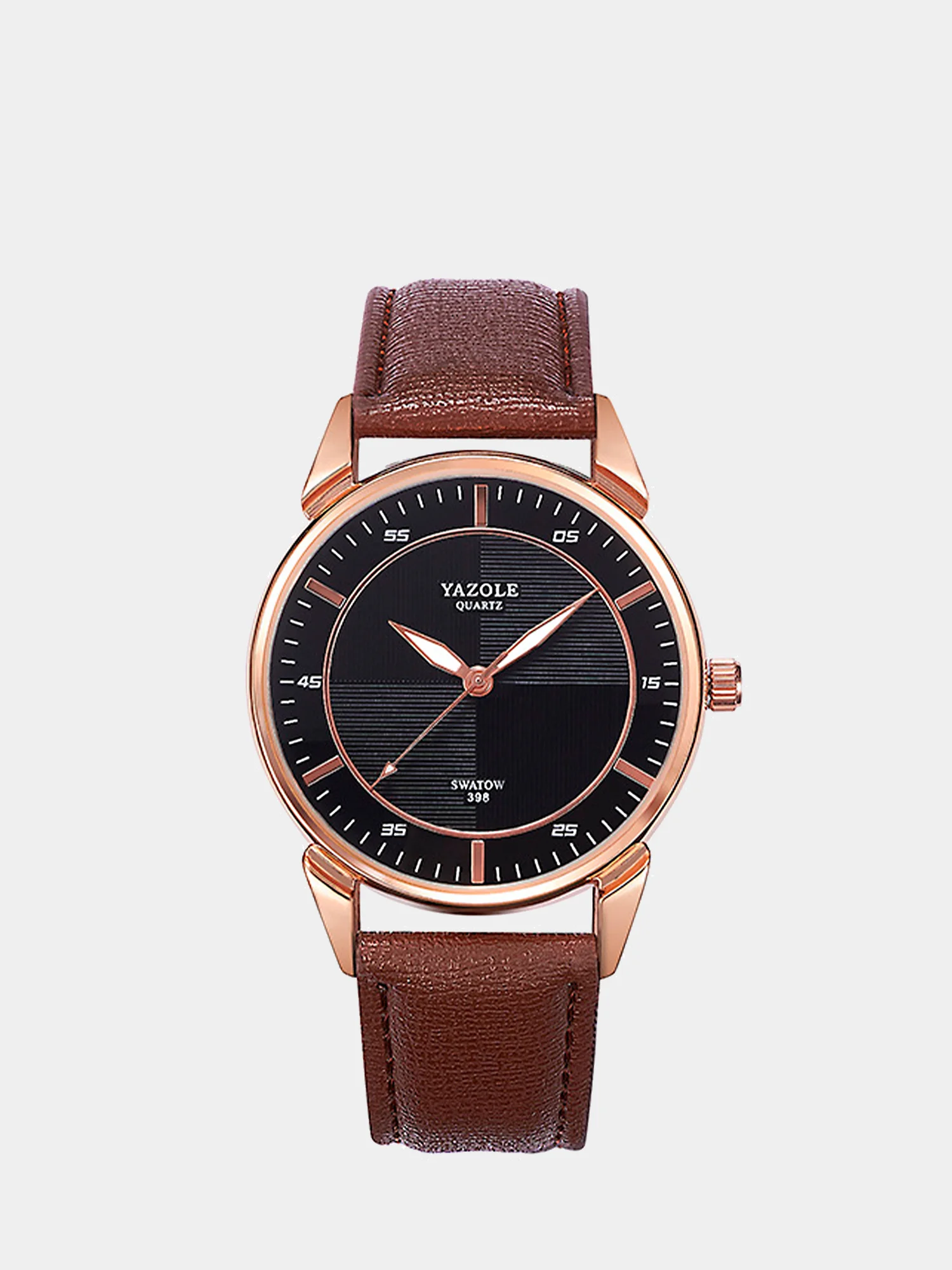 Серый мужские часы Yazole 398, в подарочной коробке-шкатулке