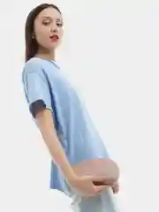 Розовый косметичка на молнии кожаная
