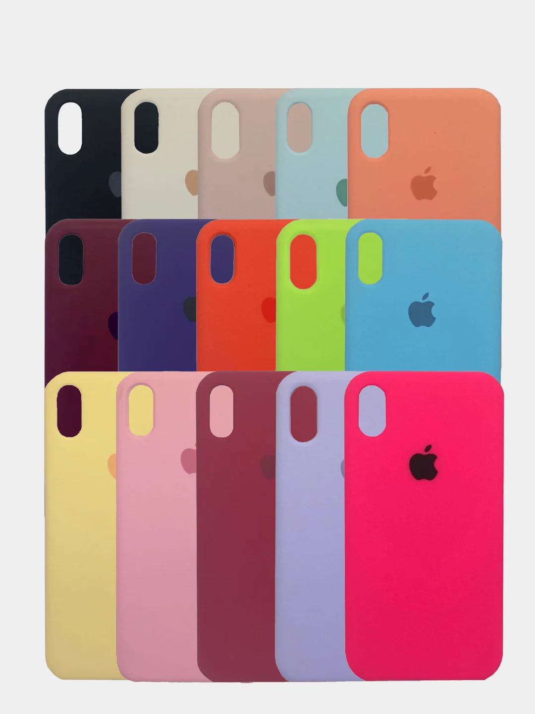 Багровый чехол силиконовый для iPhone X / XS / XS Max / XR