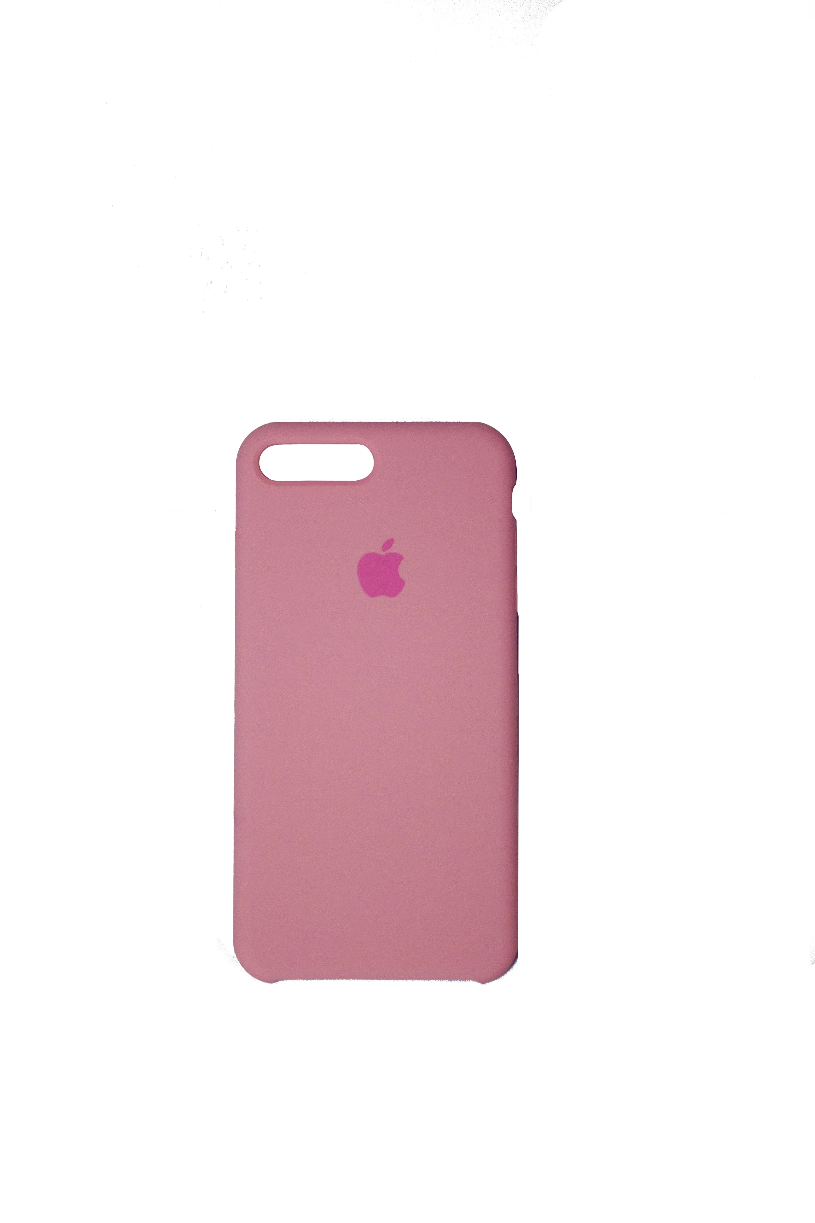 Розовый чехол Silicone Case для iPhone 7+/8+