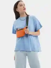Сумка поясная женская кожаная