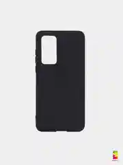 Чехол для Huawei P40 (Хуавей П40), чёрный, силиконовый, матовый