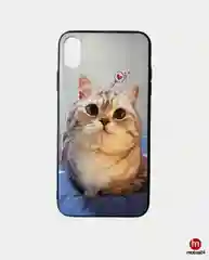 Белый чехол с рисунком для iPhone XS Max