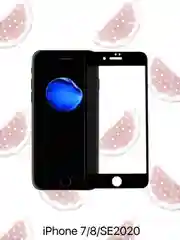 Черный защитное стекло для iPhone 7 / 8 / SE2020, полноэкранное, 9D, черное