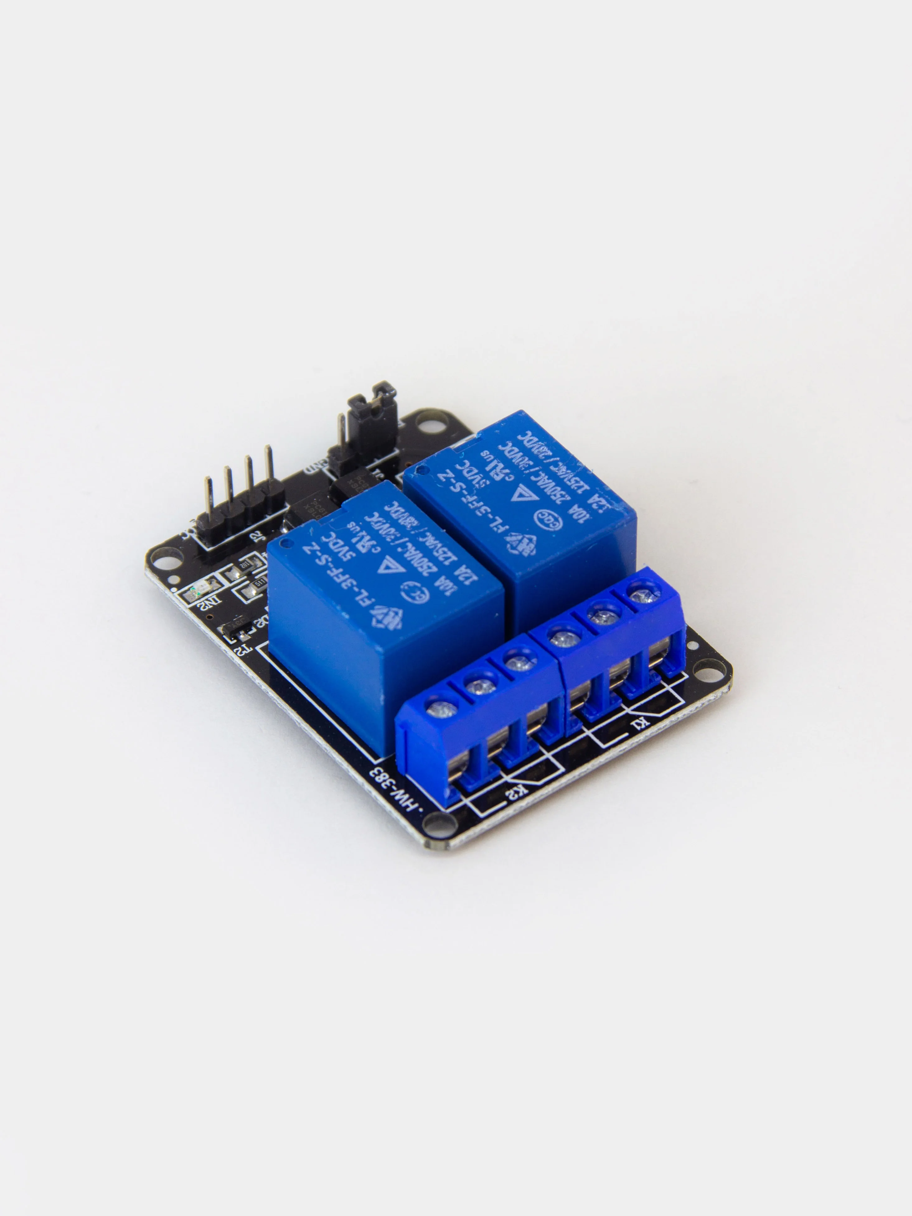 Двухканальный модуль реле 220В с управлением от 5В для Arduino