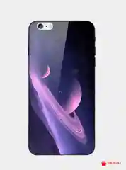 Пурпурный чехол с космическими рисунками для iPhone 11, XR, X/XS, 7/8, 7P/8P, 6/6S