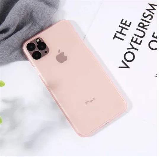 Розовый ультратонкий матовый чехол на iphone X/XS/XS Max/XR