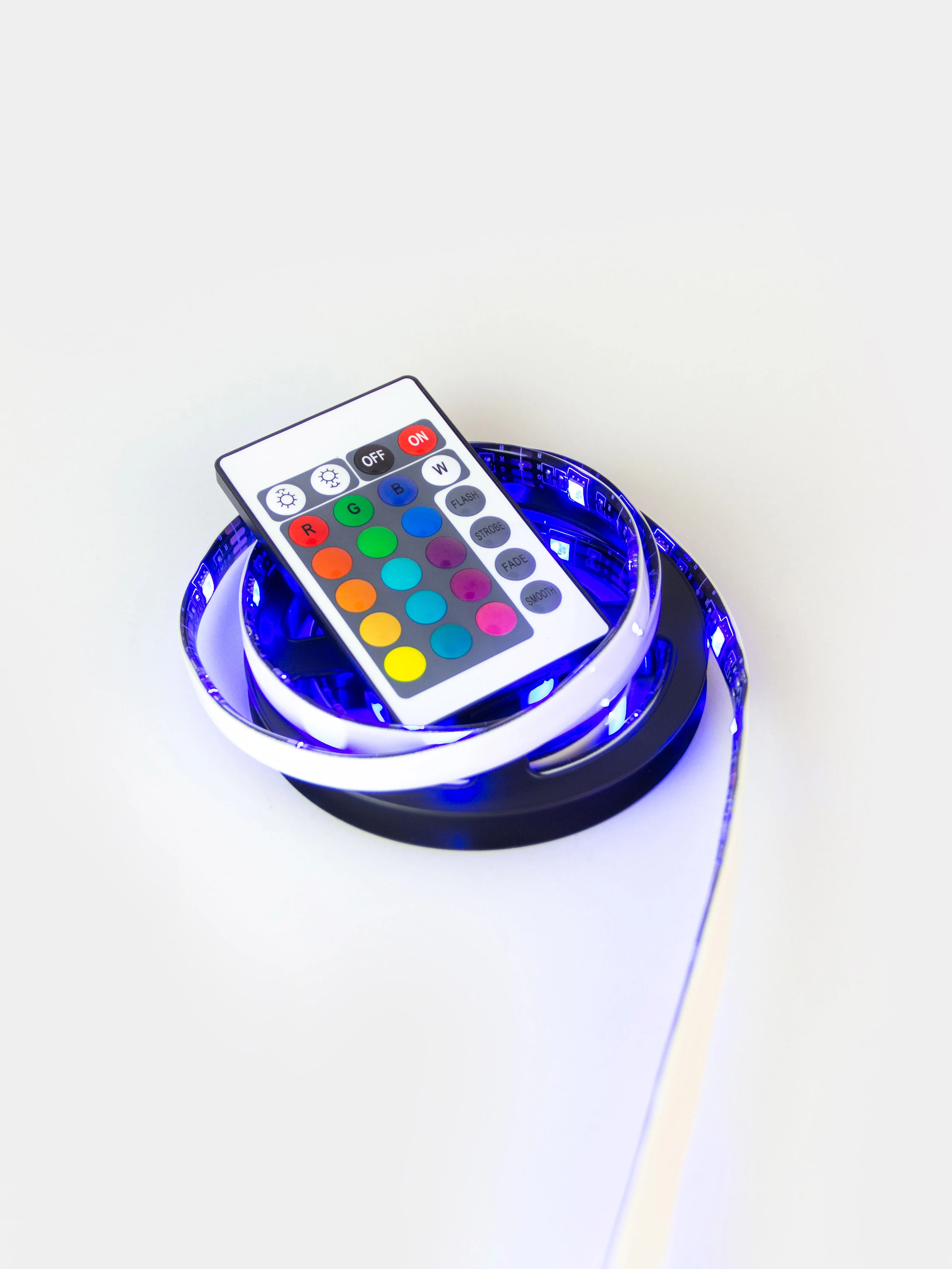 RGB светодиодная лента с пультом управления и питанием от USB