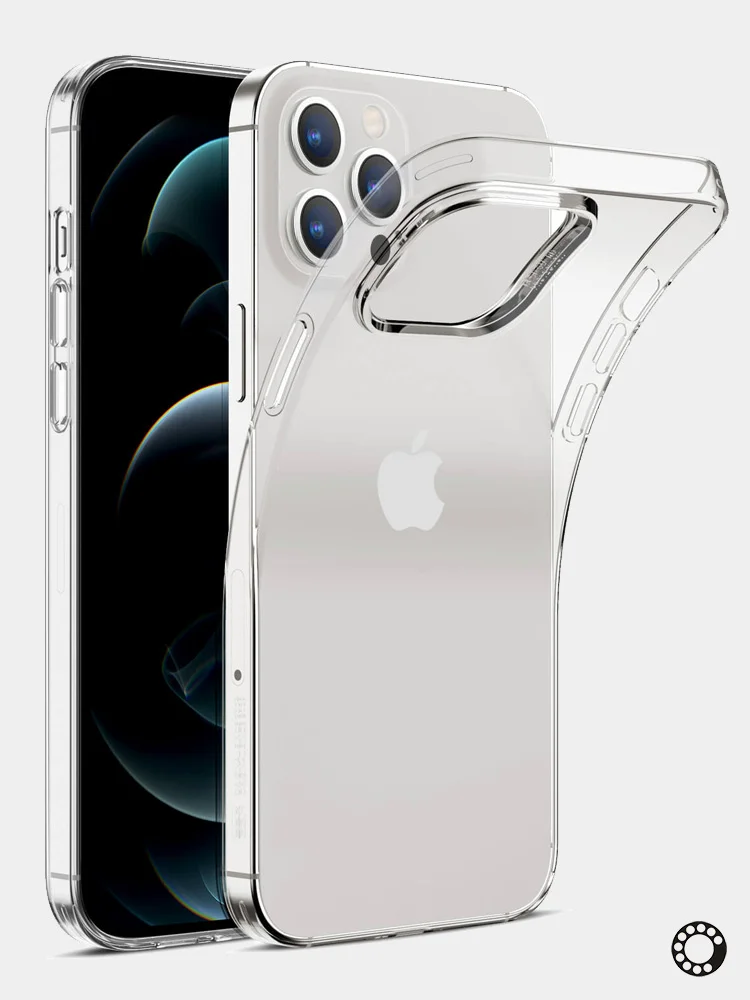 Чехол для iPhone 12 Pro, силикон, 1,5 мм, прозрачный