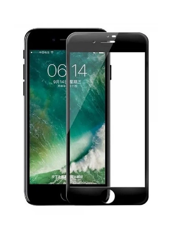 Защитное стекло Level Up для iPhone 7 Plus / 8 Plus, 10D, черное