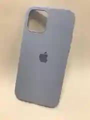 Небесно-голубой защитный силиконовый чехол для iPhone 12 Pro, с яблоком