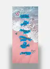 Коралловый подарочная открытка, записка, открытки, стикер, бумага, конвент