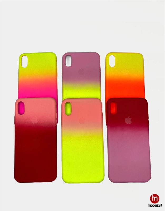 Разноцветный силиконовый чехол iPhone XS Max