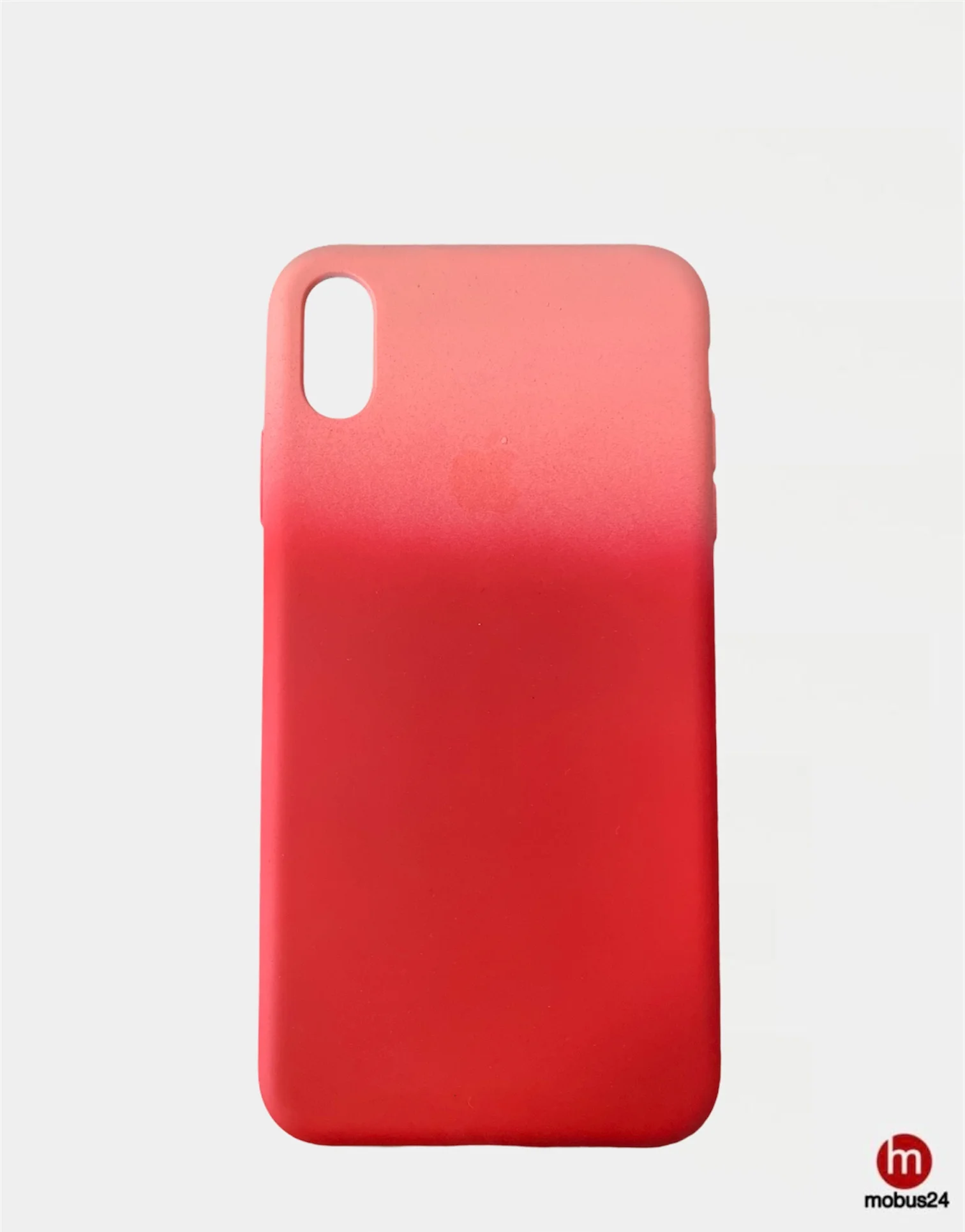 Розовый разноцветный силиконовый чехол iPhone XS Max