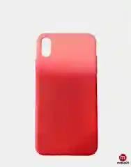 Розовый разноцветный силиконовый чехол iPhone XS Max