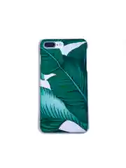 Оливковый чехол "Растения" для iPhone 6  / 7 / 8 / 6 Plus / 7 Plus / 8 Plus