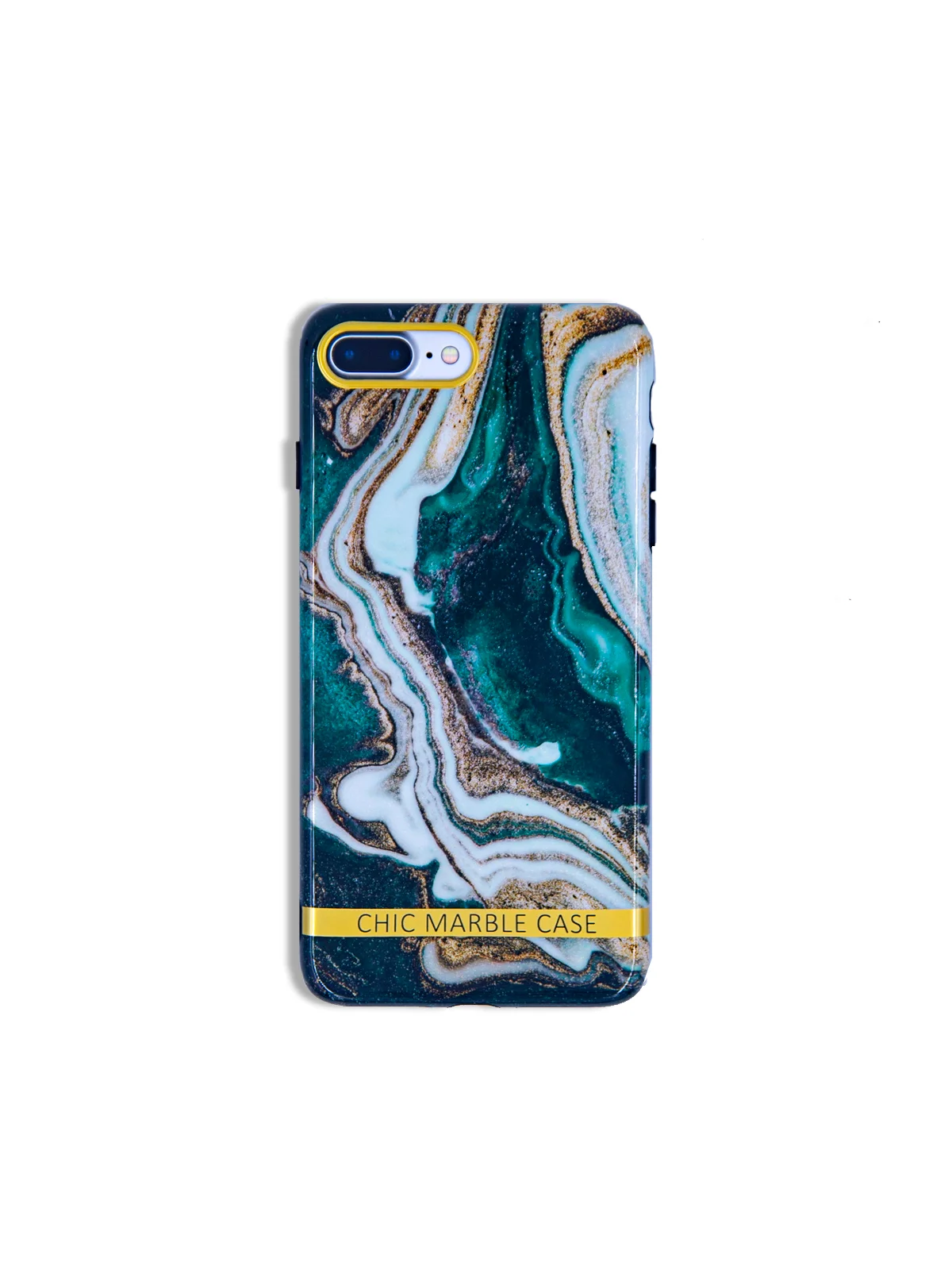 Зеленый чехол для iPhone 6 / 6plus, 7-8 / 7-8plus "Принты"