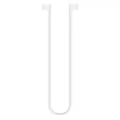 Krutoff / Силиконовый шнурок для AirPods (Эйр Подс),  белый