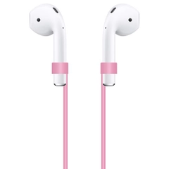 Krutoff / Силиконовый шнурок для AirPods (Эйр Подс), розовый