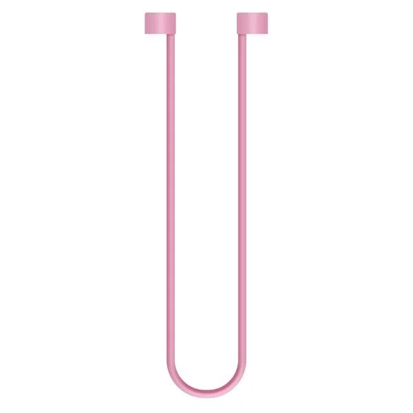 Krutoff / Силиконовый шнурок для AirPods (Эйр Подс), розовый