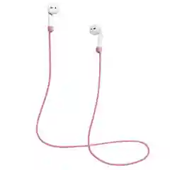 Krutoff / Силиконовый шнурок для AirPods (Эйр Подс), розовый