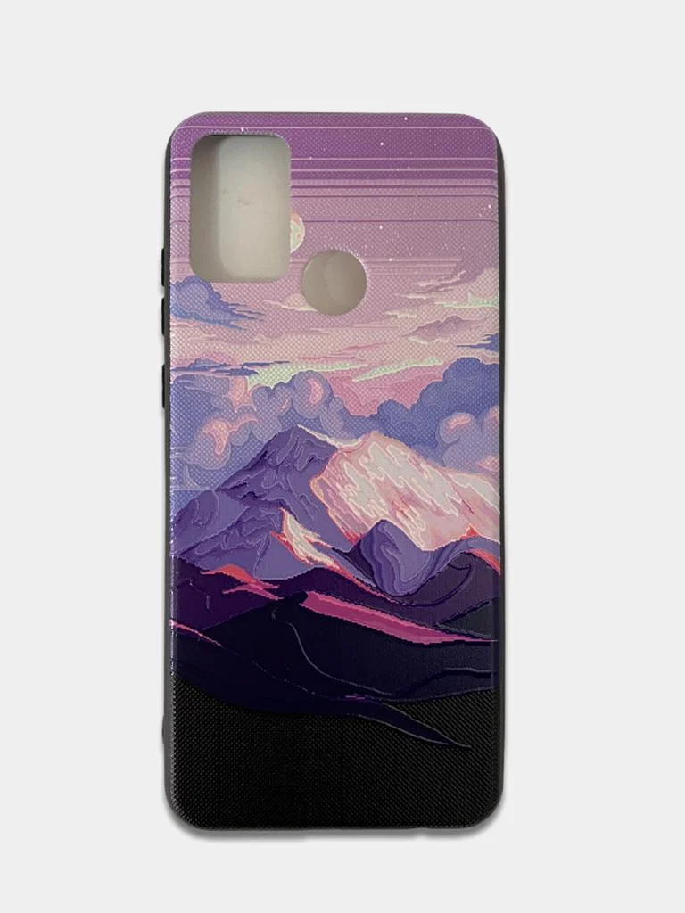 Черный чехол для Huawei Honor Y6P, Y8P, Y5 2019, 9A 2020, 9C 2020, 9S 2020, с принтом