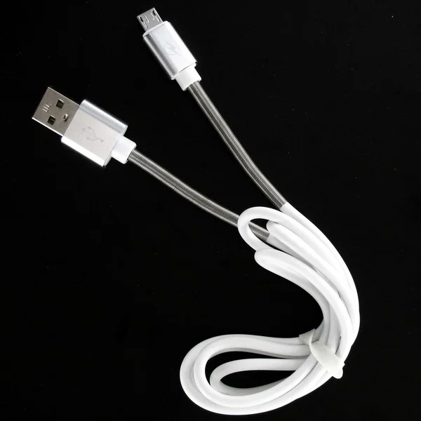 Кабель USB micro Krutoff Spring, 1 метр, белый