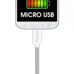 Кабель USB micro Krutoff Spring, 1 метр, белый