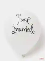 Белый воздушные шары Just Married Mr. & Mrs, праздник, день рождения