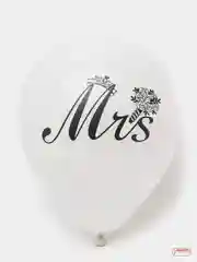 Белый воздушные шары Just Married Mr. & Mrs, праздник, день рождения
