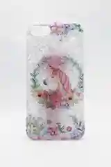 Чехол для iPhone c единорогом, белый