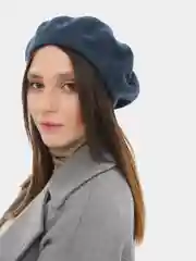 Синий меланж берет фетровый Tonak