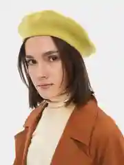 Лимонный берет фетровый Tonak