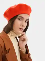Оранжевый берет фетровый Tonak