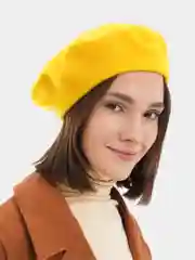 Желтый берет фетровый Tonak