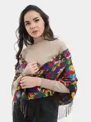 Черный платок с котами