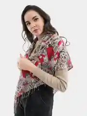 Красный платок с котами