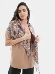 Розовый платок с котами