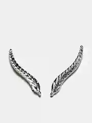 Серьги клаймберы Листья